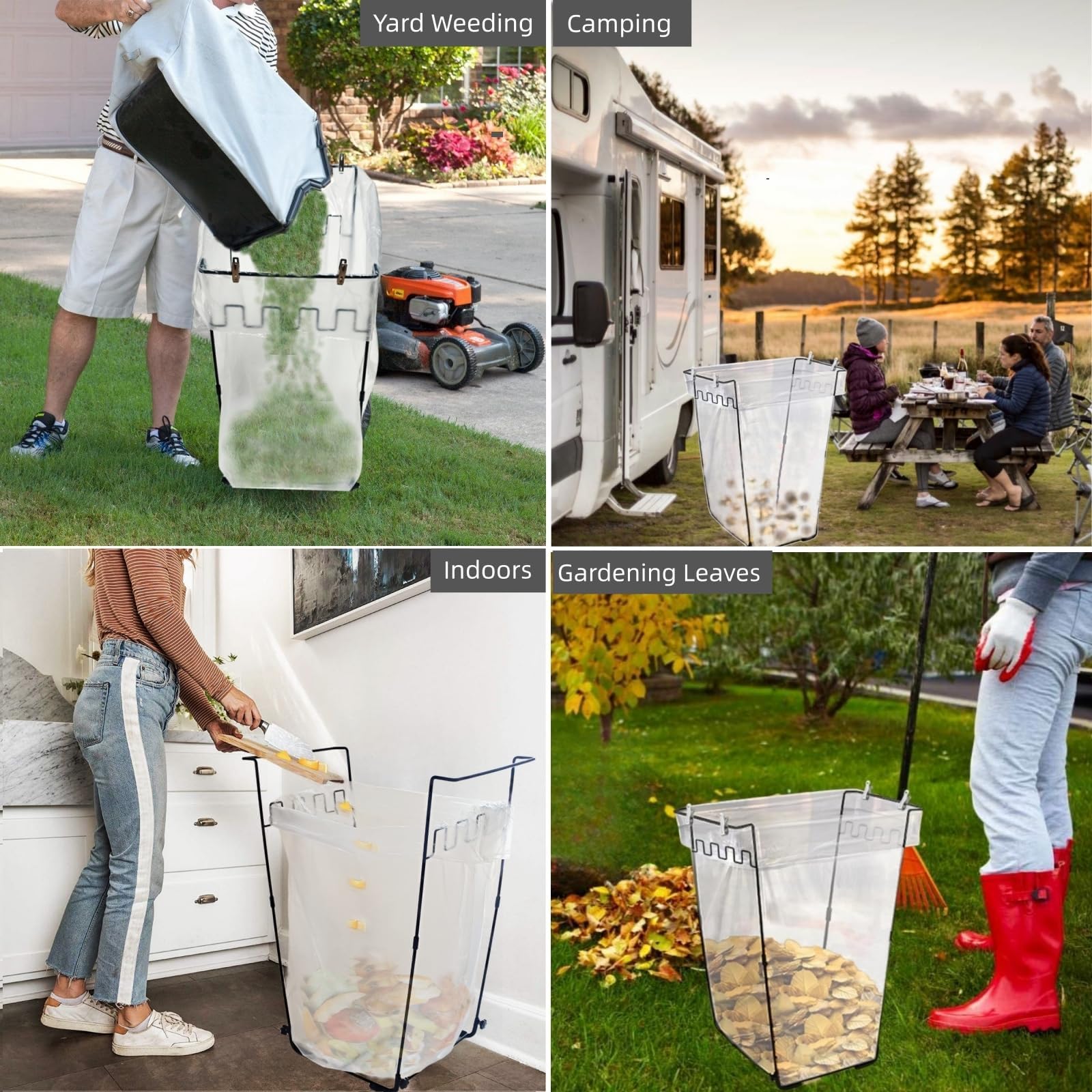 Niurui holder at a picnic providing a tidy outdoor trash solution