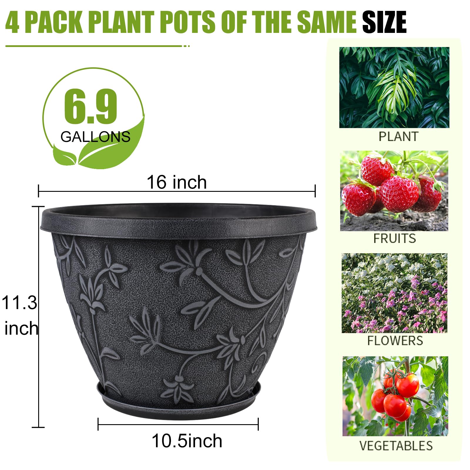 Nooulap four pots stacked arrangement illustrating space-saving storage