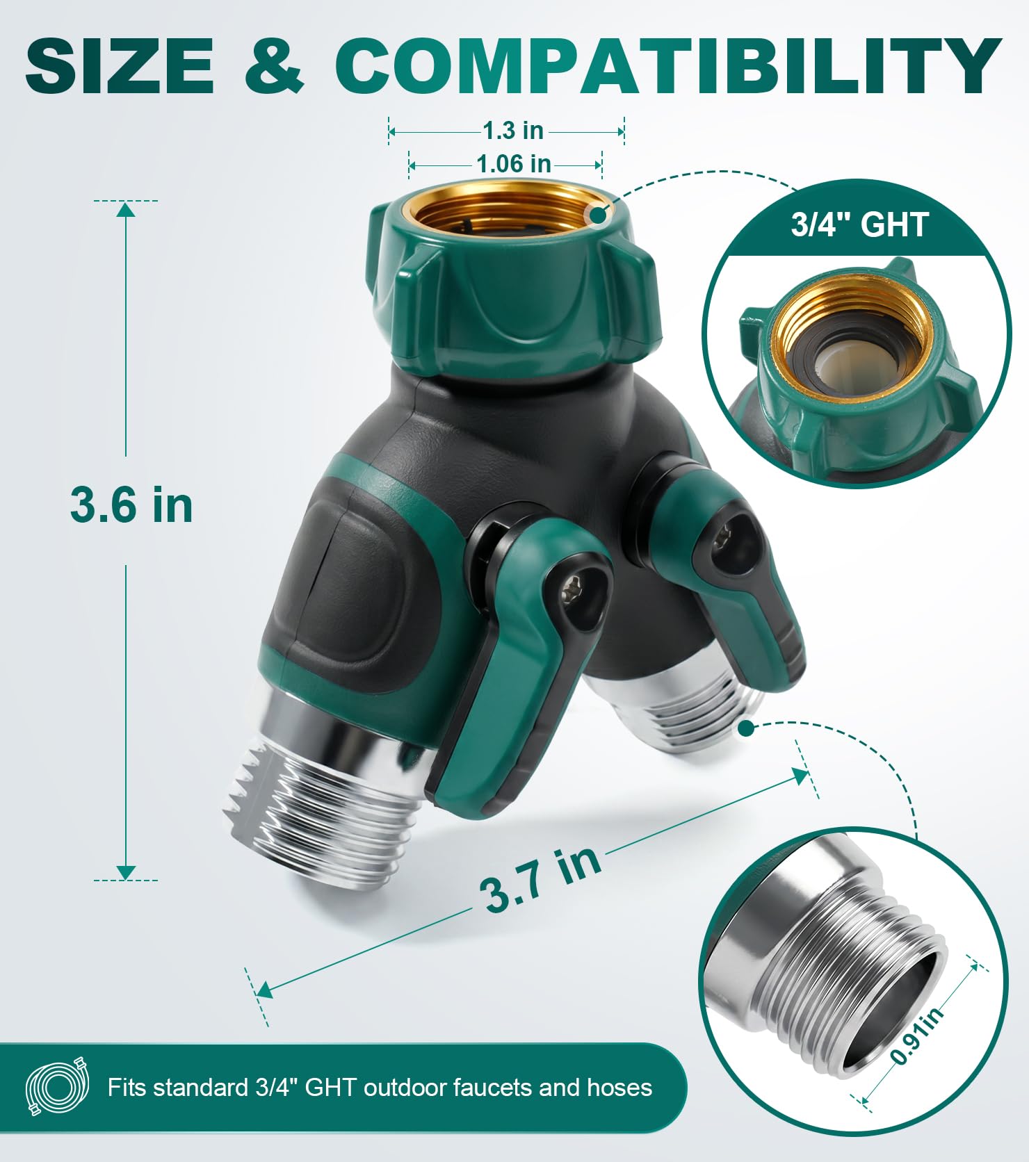 NovcenStar connected to hoses in use managing irrigation and washing