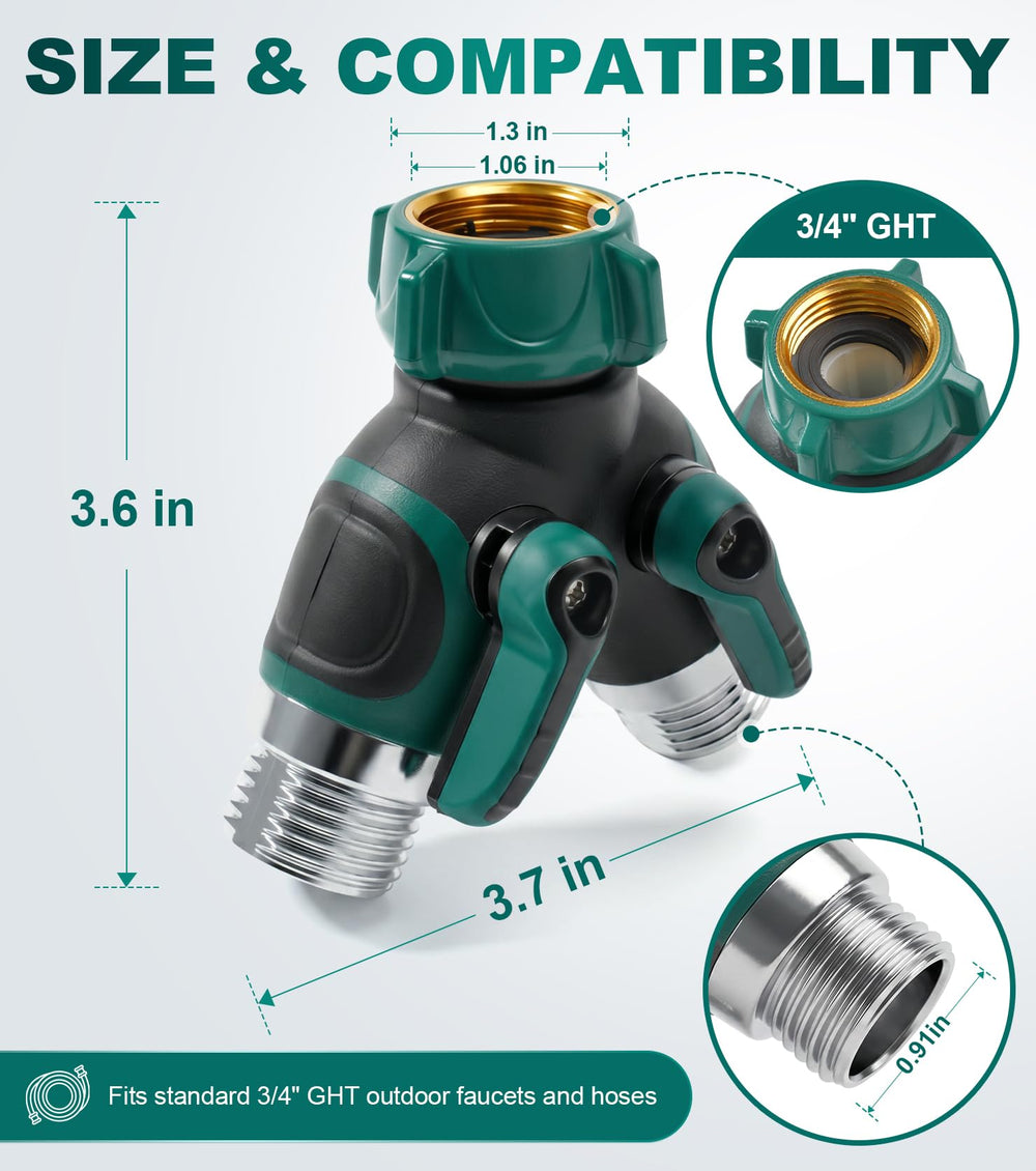 NovcenStar connected to hoses in use managing irrigation and washing