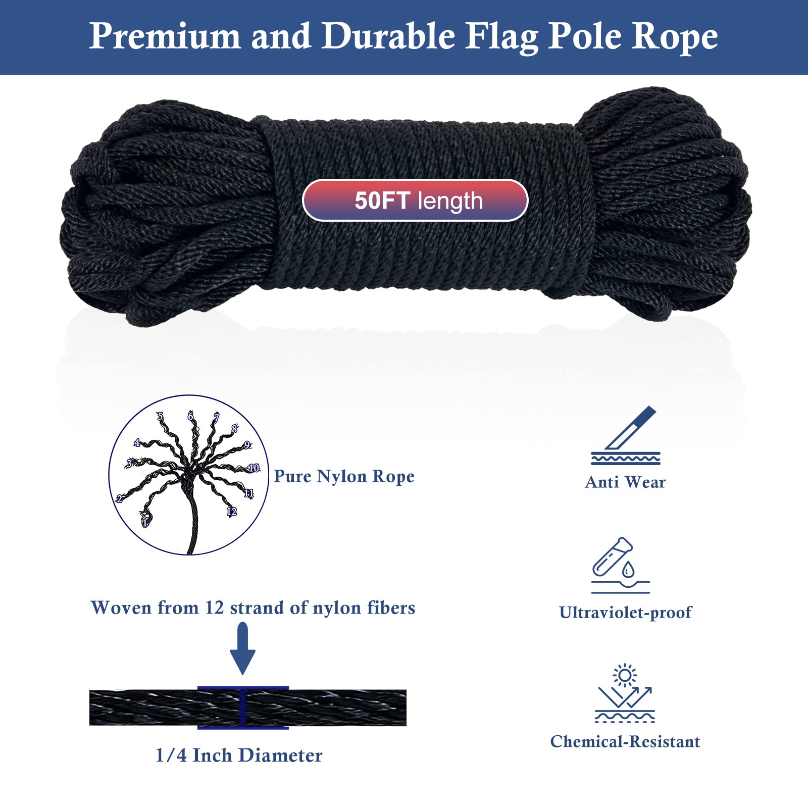 NQ 6-inch zinc alloy cleat mounted showing secure rope fastening benefit