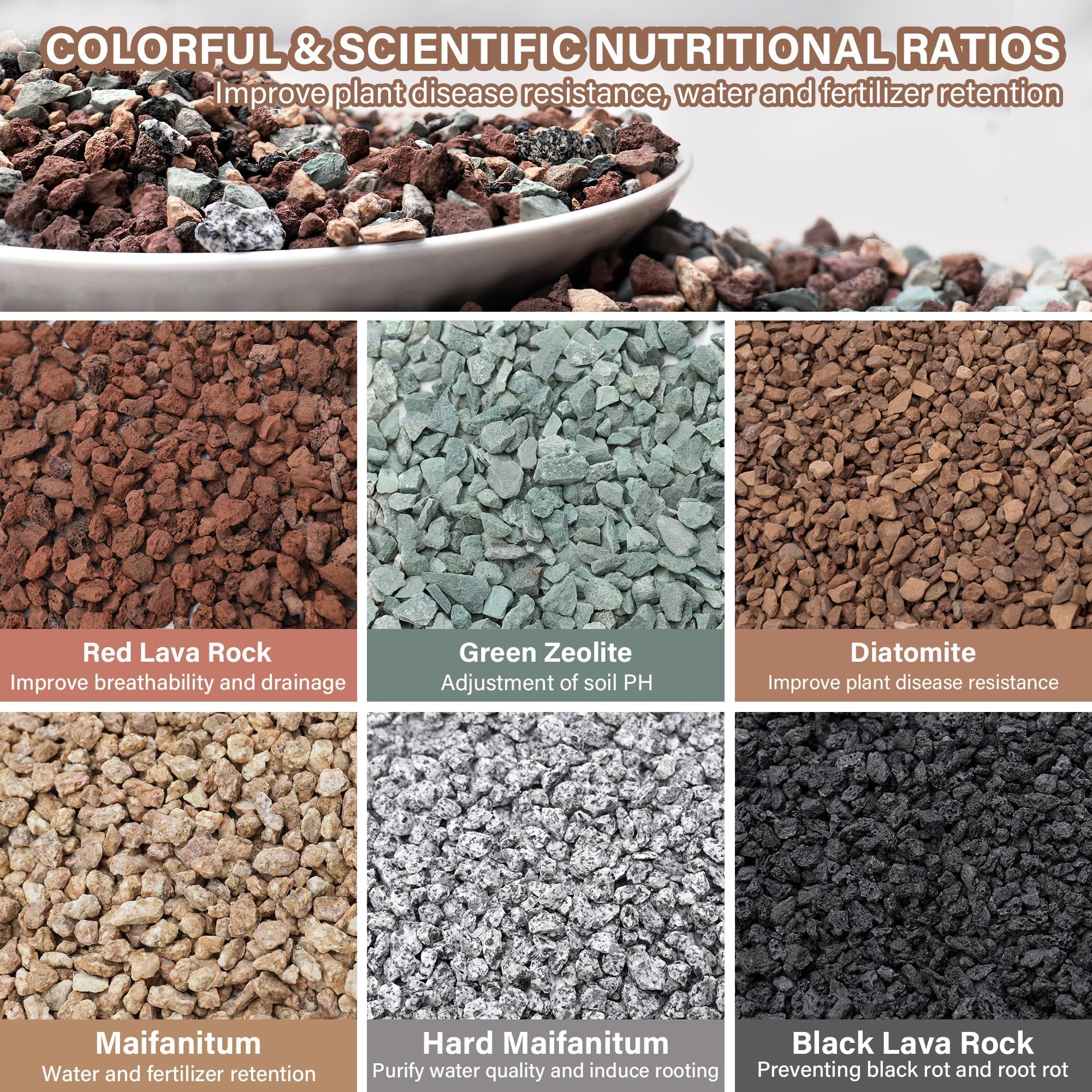 NUPICK close-up of 3/8 inch granules showing porous texture for drainage