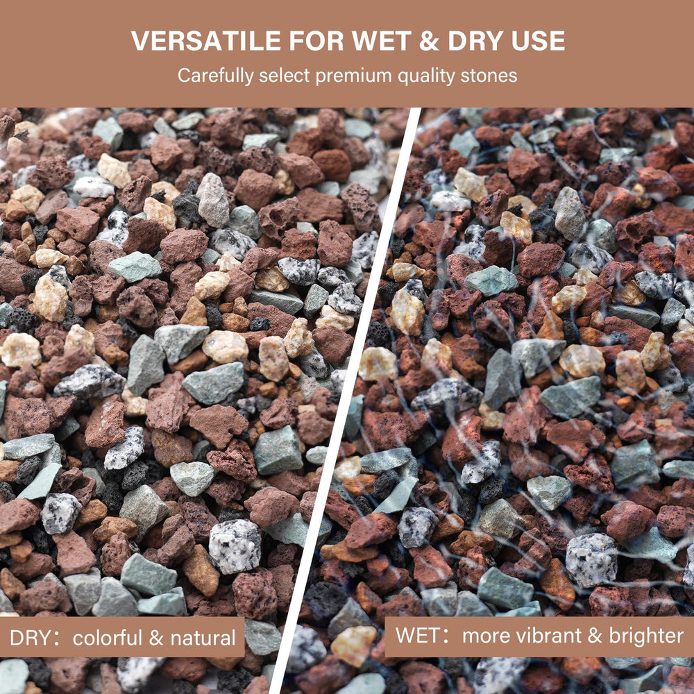NUPICK lifestyle gardenscape with containers showing durable decorative cover