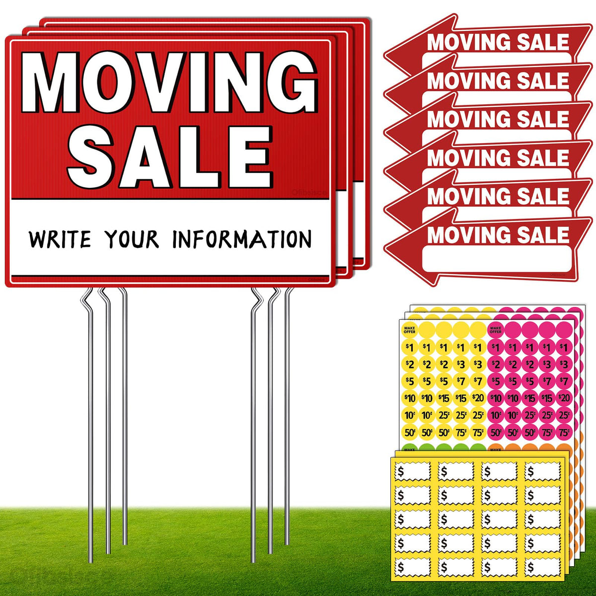 Ofibsisce front view of full kit showing clear directions and fast visibility