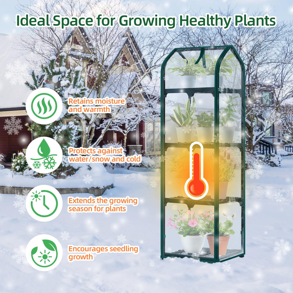 Ohuhu inside view with potted plants demonstrating seedling growth and light access