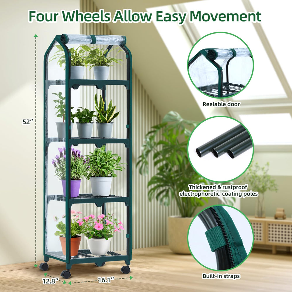 Ohuhu locking caster wheels shown for smooth movement and stable placement