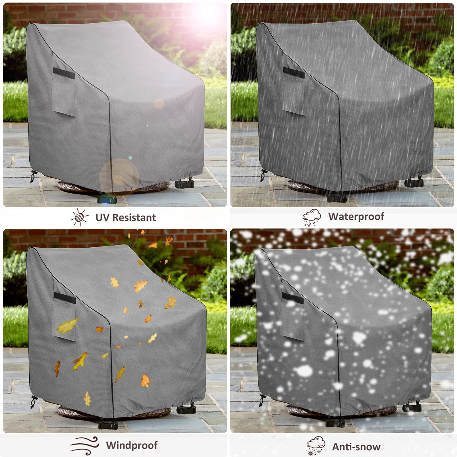 okcool two-pack folded covers ready for storage and transport