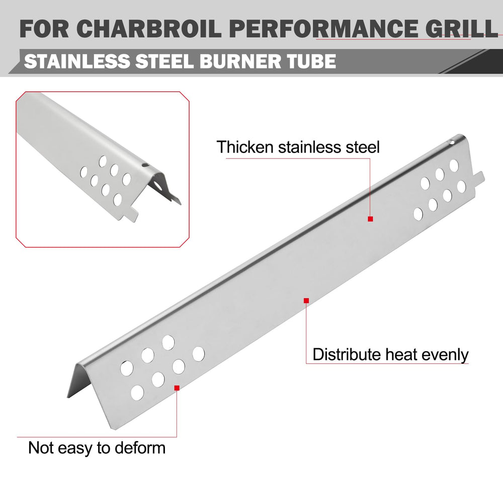 Oklagarden burner tube length view showing correct fit and reliable flame control