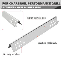 Oklagarden burner tube length view showing correct fit and reliable flame control