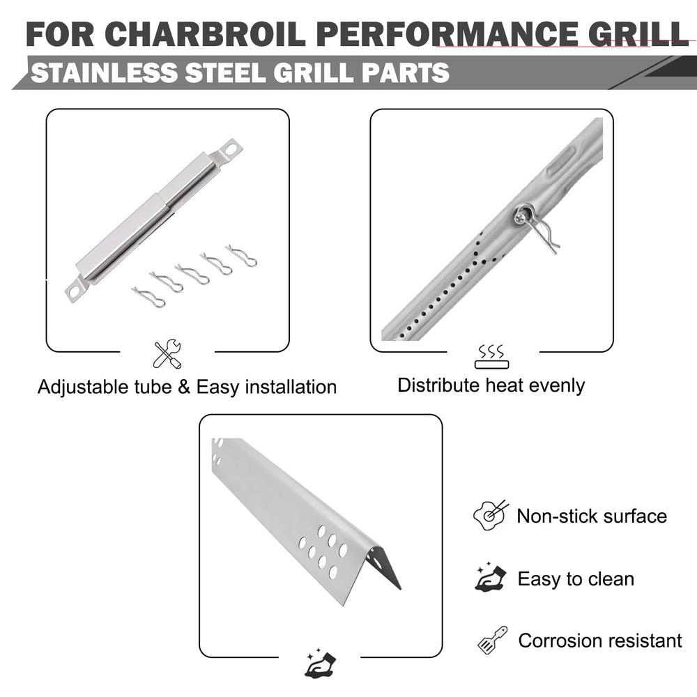 Oklagarden installed heat tents in Char-Broil grill reducing flare-ups and protecting burners