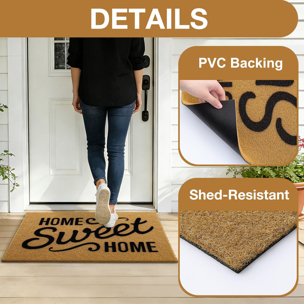 OLANLY mat in use at entryway keeping floors cleaner