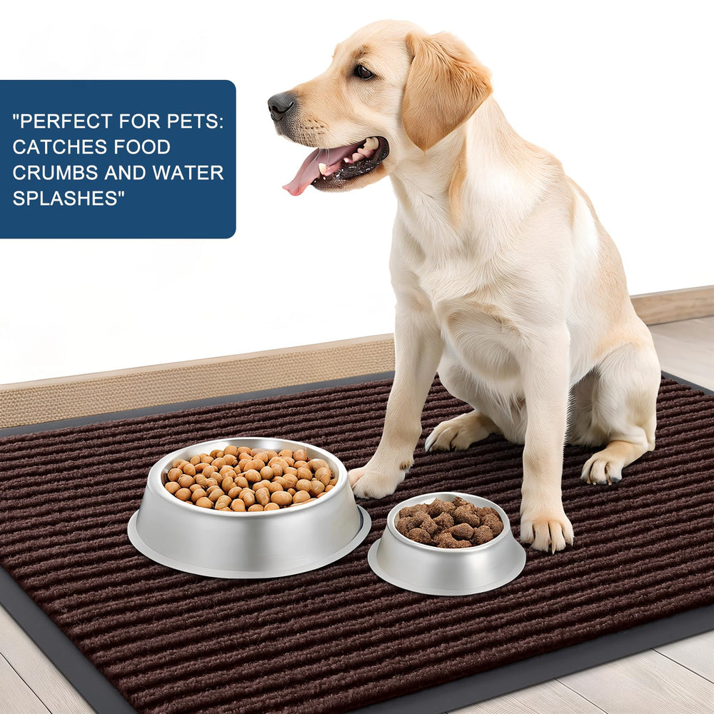 OLANLY mat next to doorframe showing 29.5x17 inch size and scale