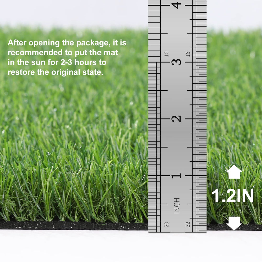 OLanto close-up of turf texture showing soft pile benefit: realistic feel