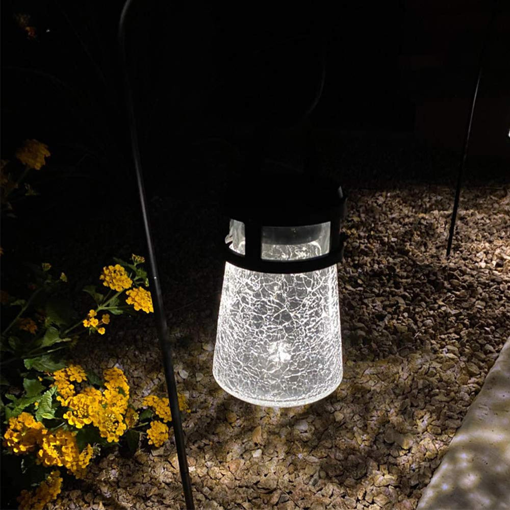 Olnverath hook with solar lantern showing elevated lighting and evening ambiance