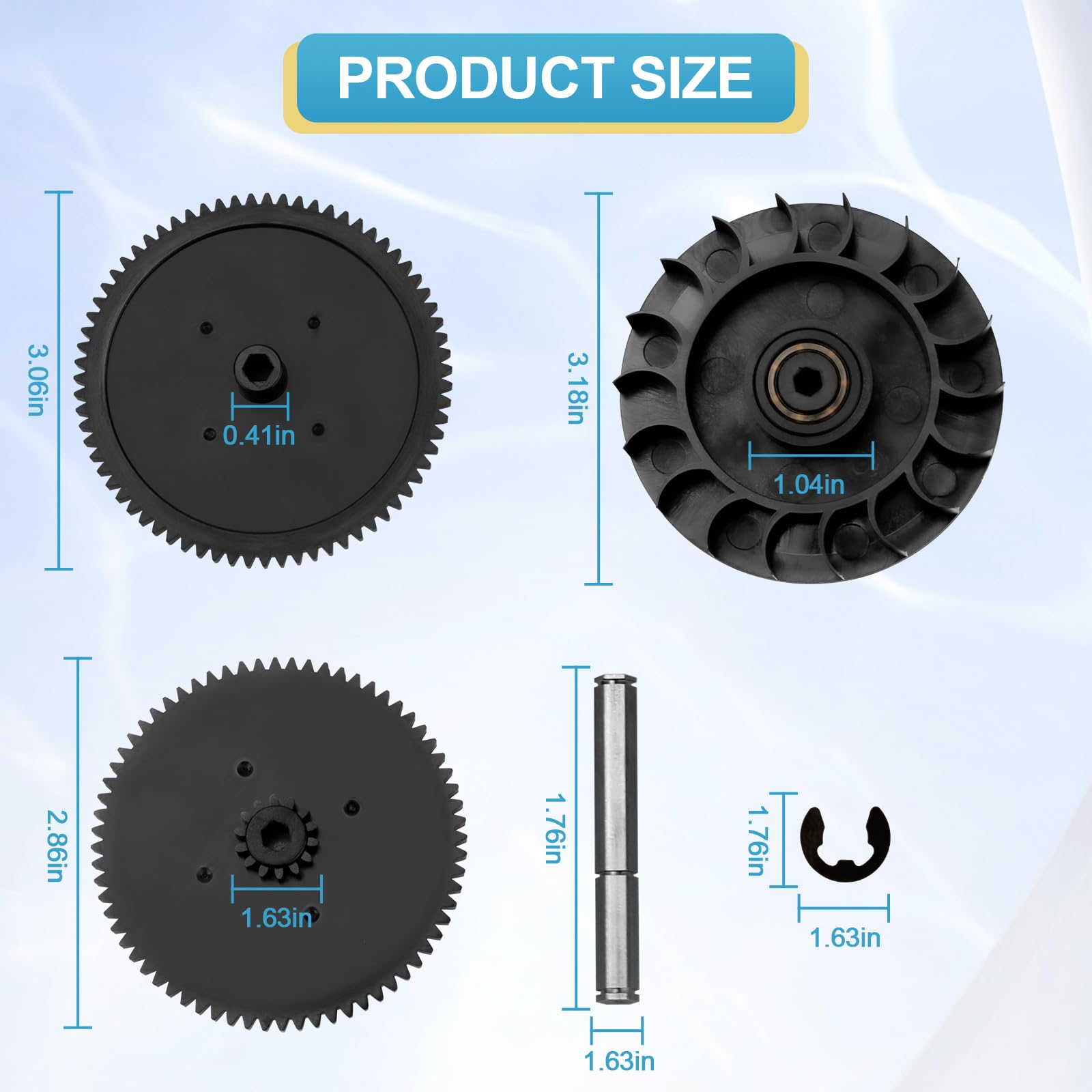Ophjerg close-up of drive gear teeth demonstrating durable nylon construction benefit
