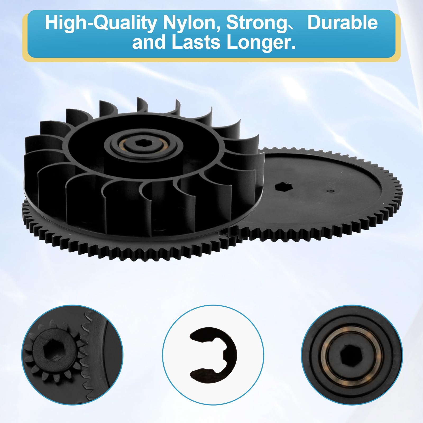 Ophjerg turbine gear installed inside Polaris assembly showing restored drive action