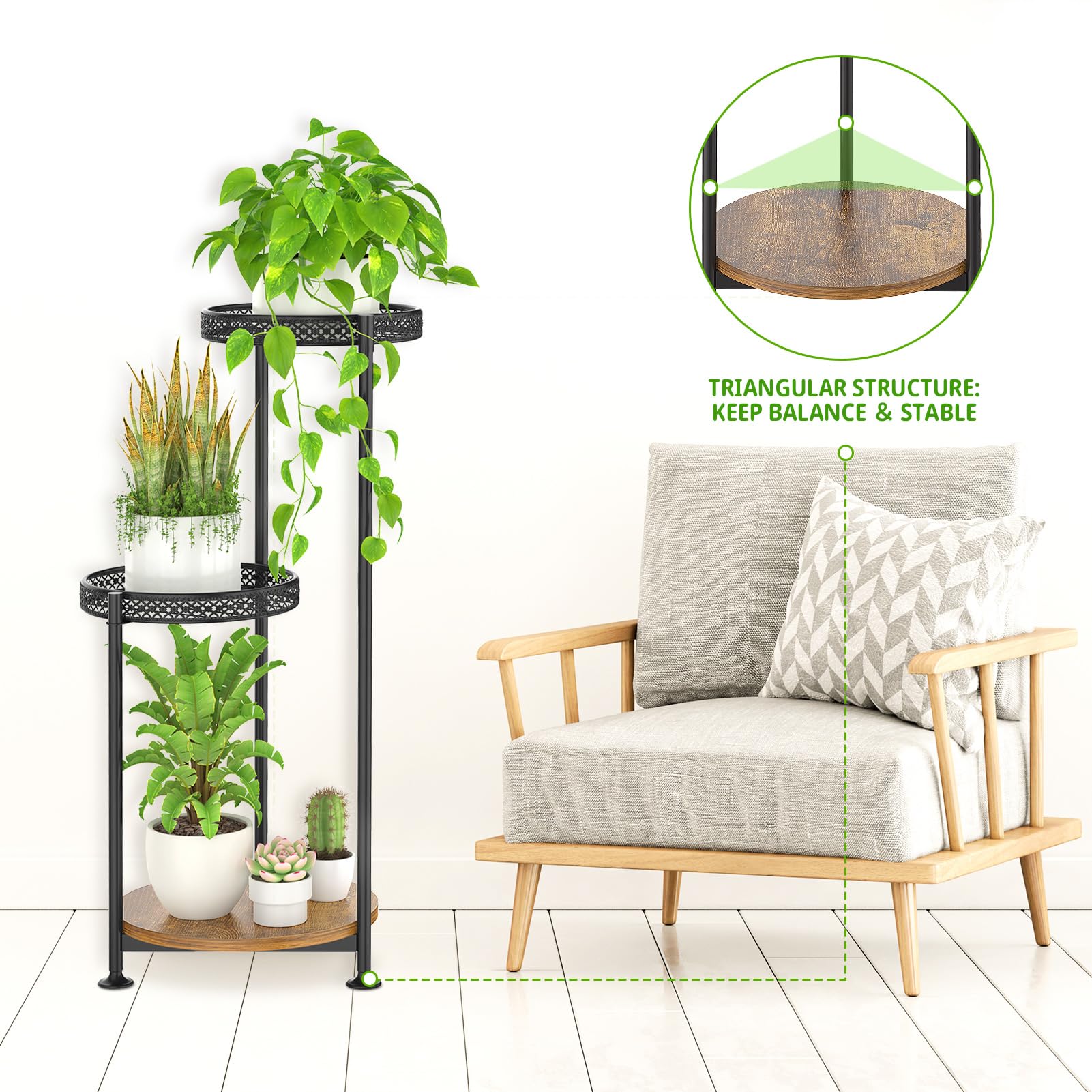 Oppro on balcony demonstrating rustproof outdoor durability benefit