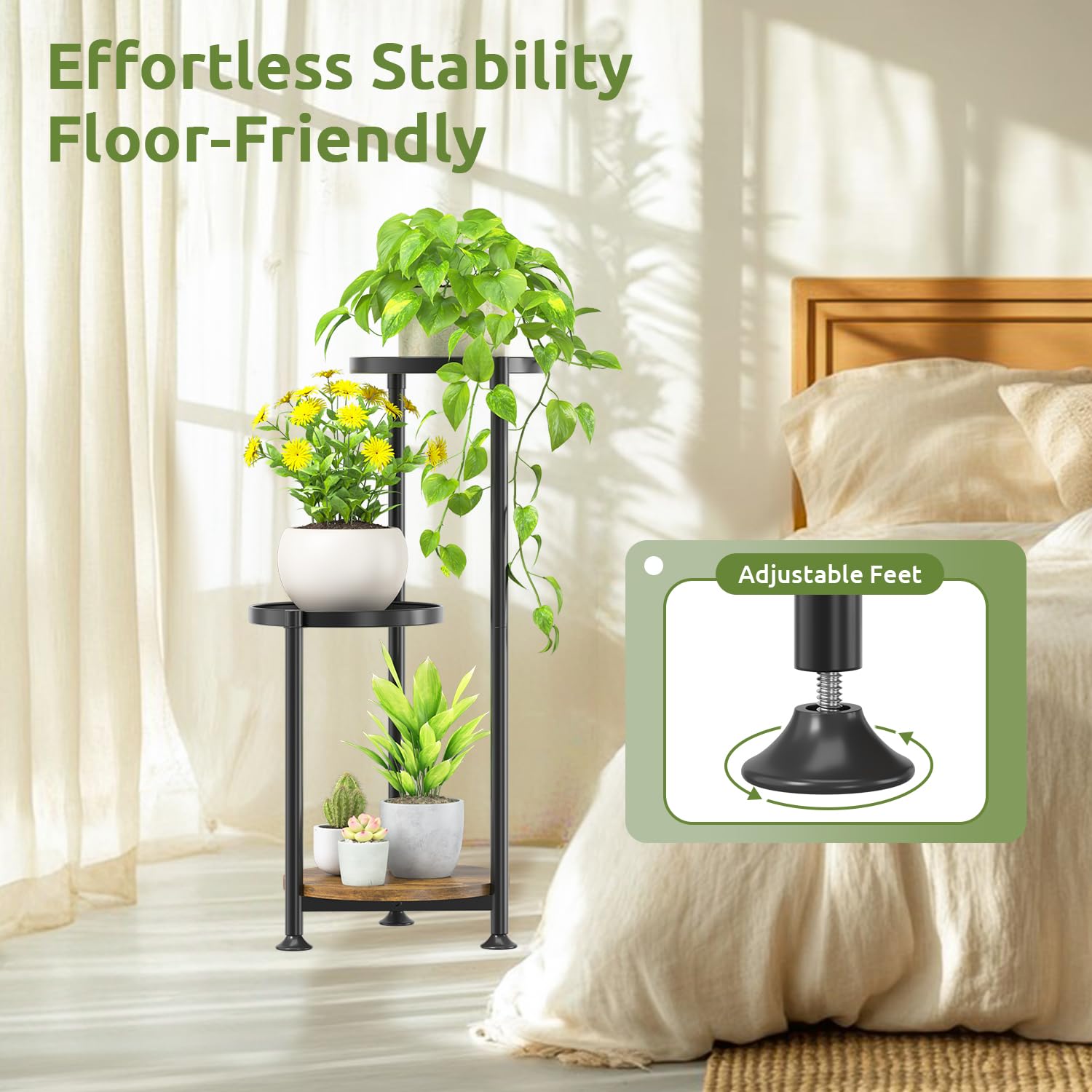Oppro side profile showing triangular iron frame for rigid, weather-resistant support