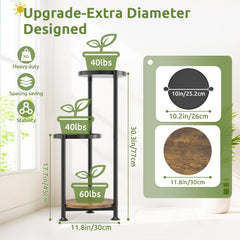 Oppro close-up of top metal tray with guardrail protecting pots and ensuring stability