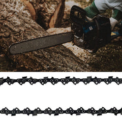 Opuladuo side view showing full 18 inch chain length and even links for consistency