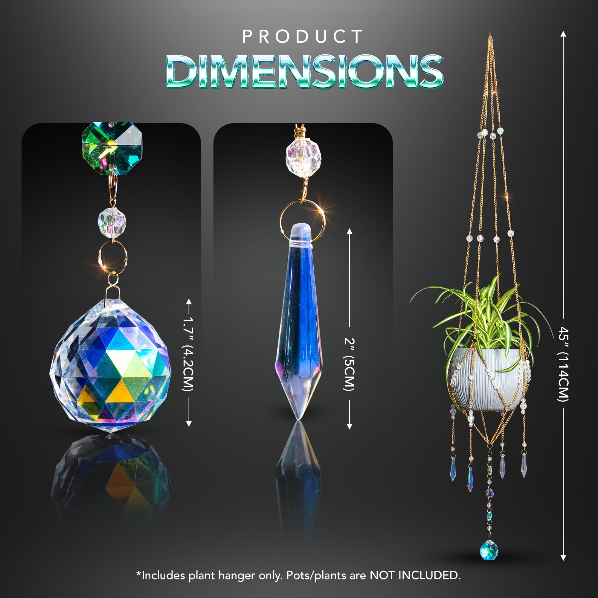 ORCHID AURA large glass crystal ball producing bright refractions