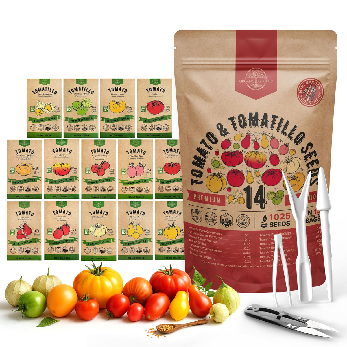 Organo Republic front packaging showing resealable bag and brand for organized storage