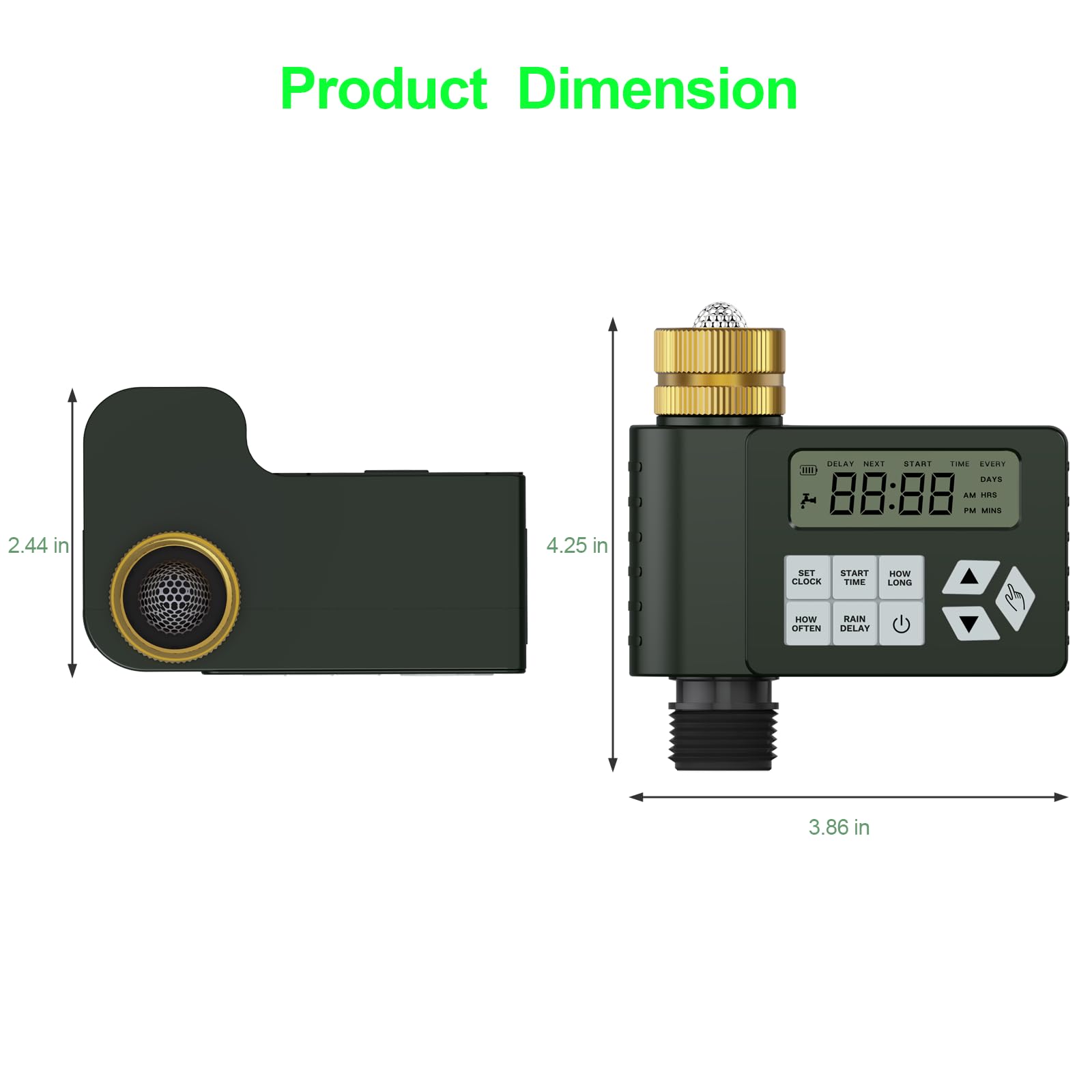 Ortis timer held in hand showing compact size and easy installation