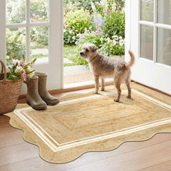 Othilic front view of rug showing boho welcome aesthetic and instant curb appeal