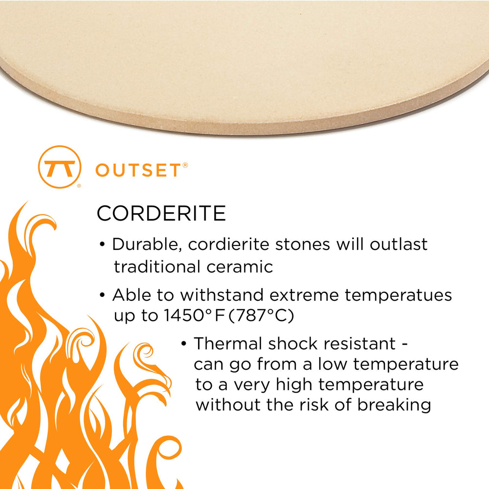 Outset tile edge thickness detail highlighting sturdy cordierite durability