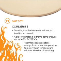 Outset tile edge thickness detail highlighting sturdy cordierite durability