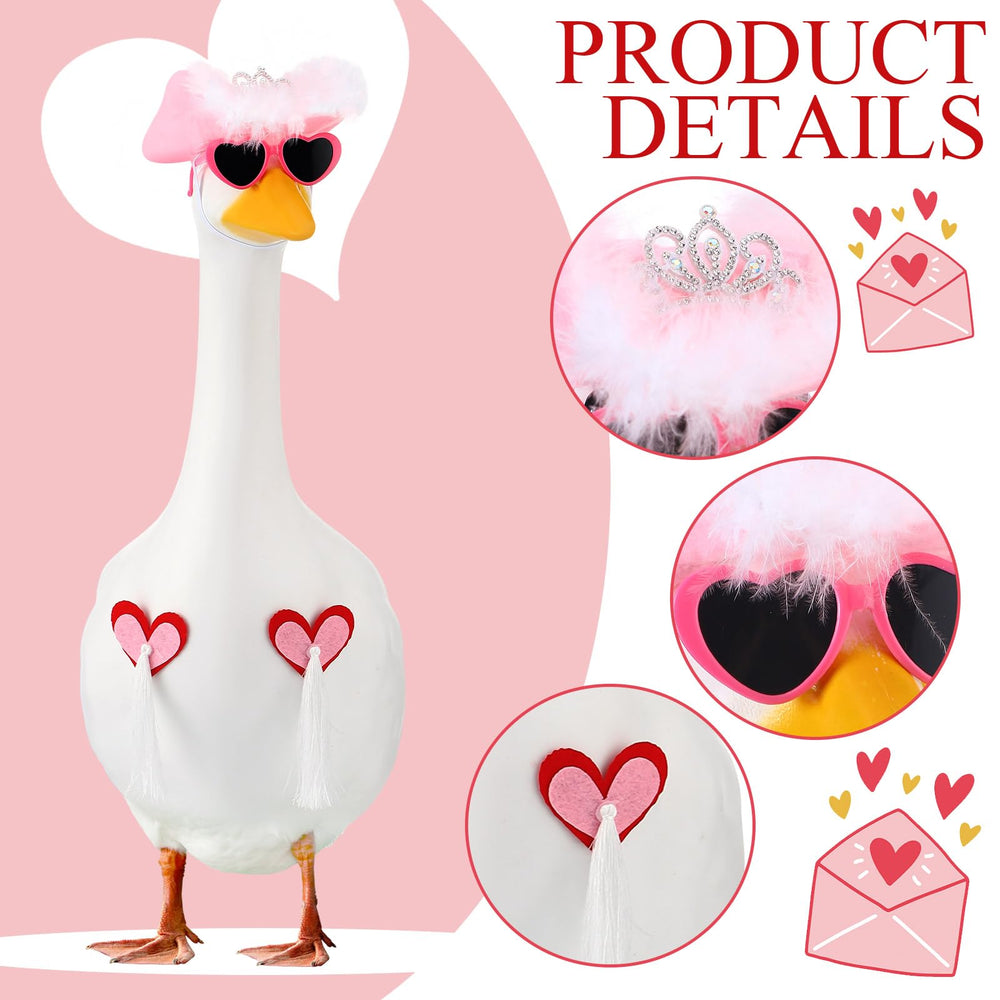 Outus cowgirl goose with ruler scale showing outfit fit for 23-inch goose
