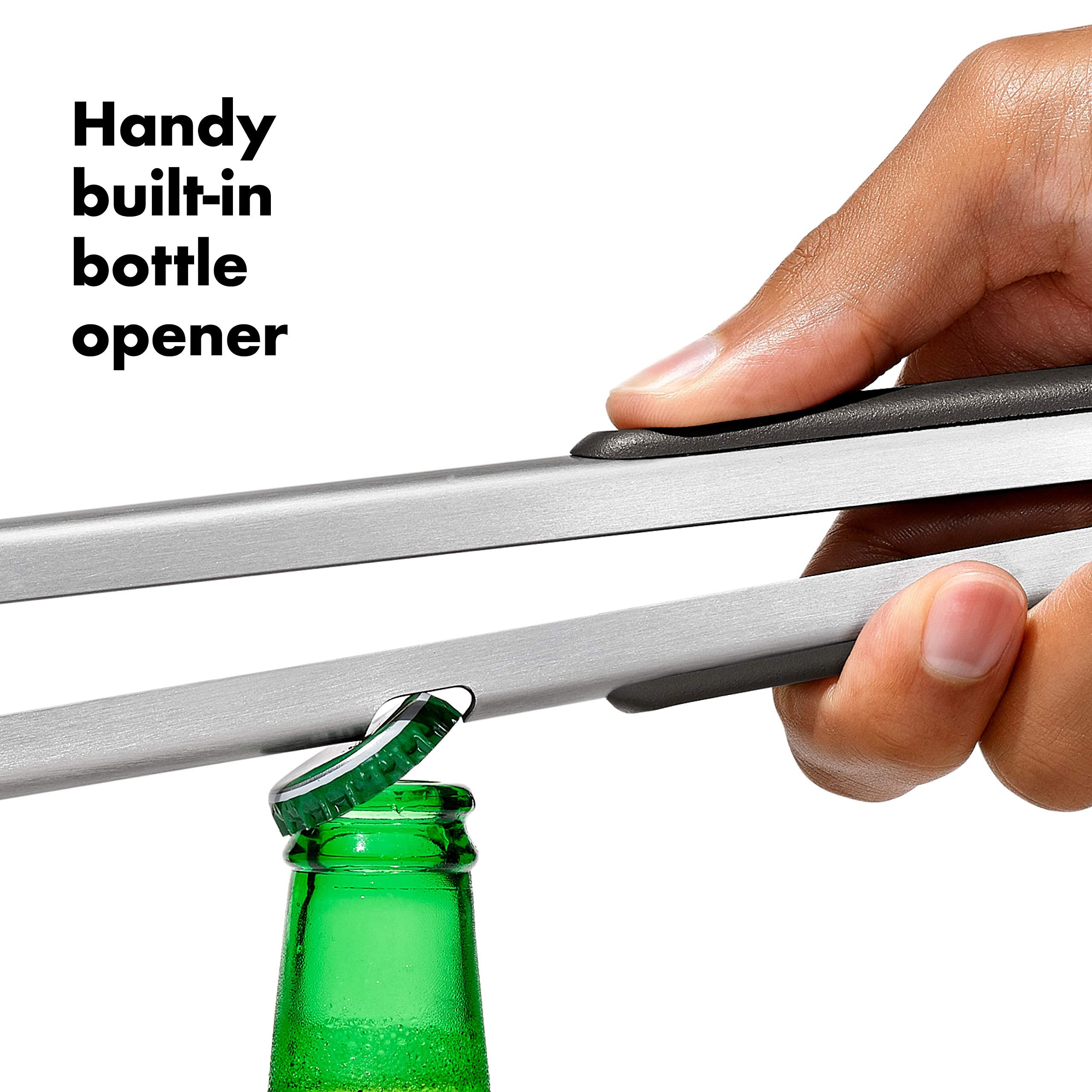 OXO non-slip handle close-up showing comfortable ergonomic hold