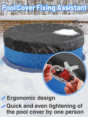 PAMASE ergonomic butterfly hand crank on winch for easier tightening and less effort