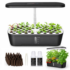 PARAQUIP front view showing 52-pod hydroponic layout and compact footprint benefit