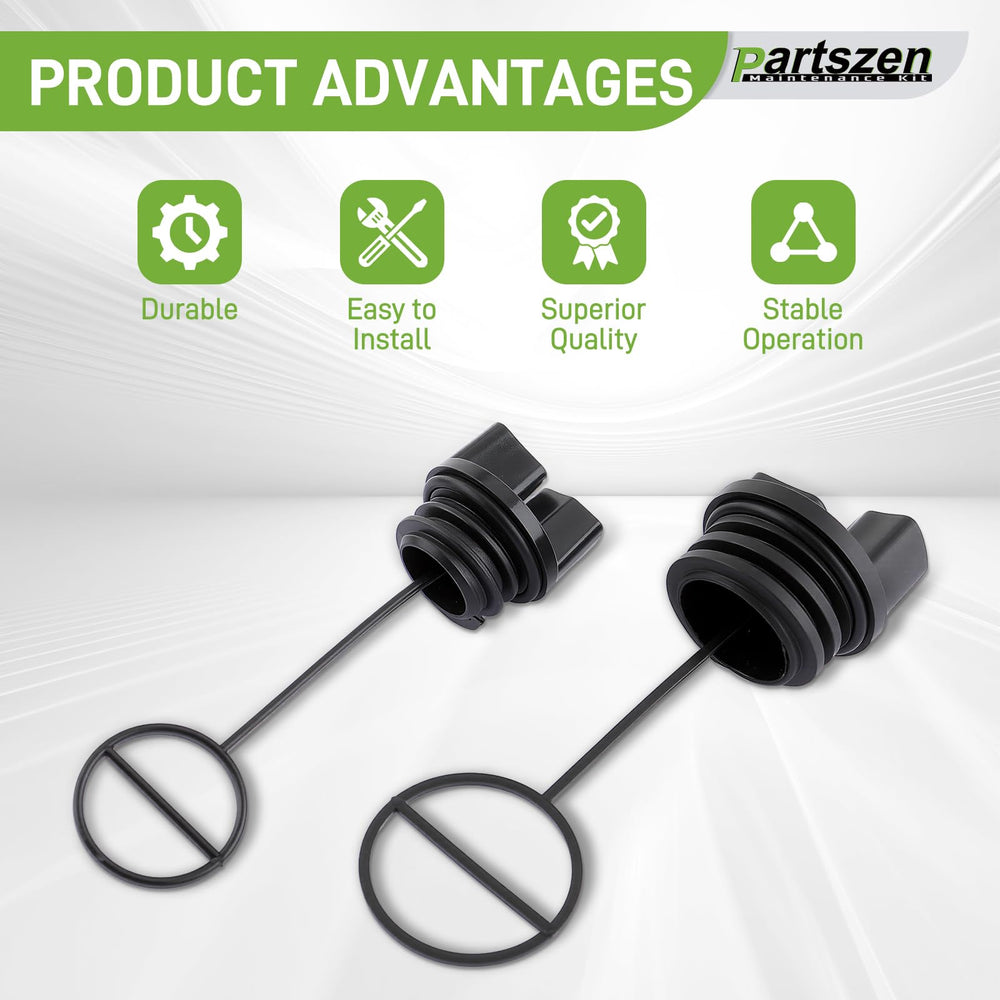 partszen cap close-up with visible threads for secure fuel tank sealing