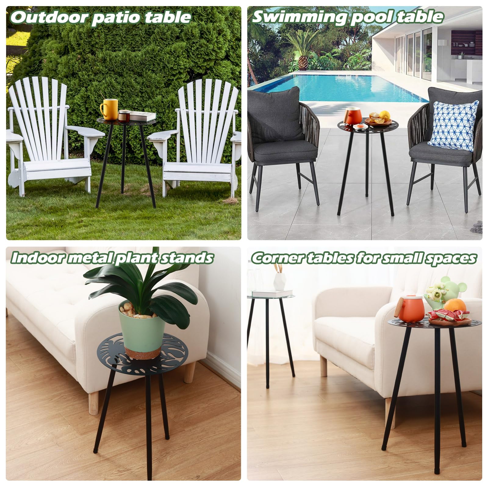 Party Zealot black powder-coat finish detail showing durable texture and weather resistance benefit