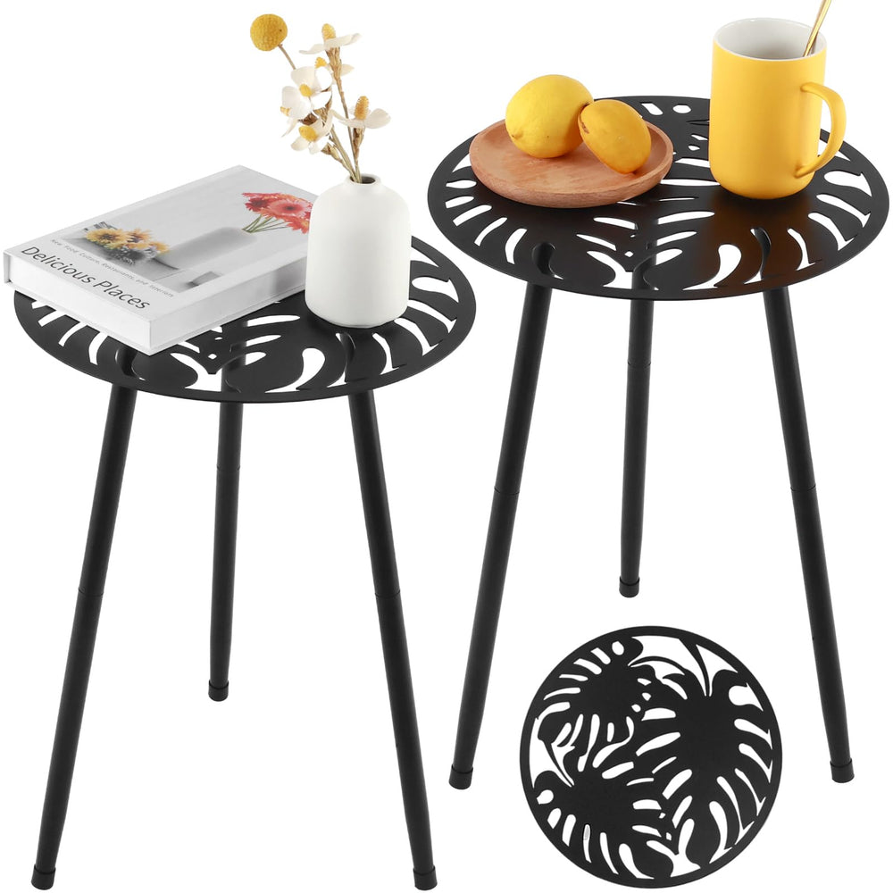 Party Zealot front view of both small tables showing silhouette and matching set benefit