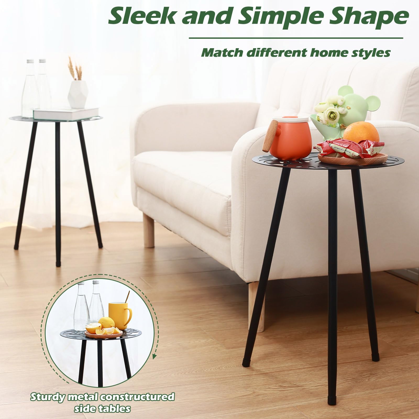 Party Zealot next to a chair showing size comparison and compact footprint benefit