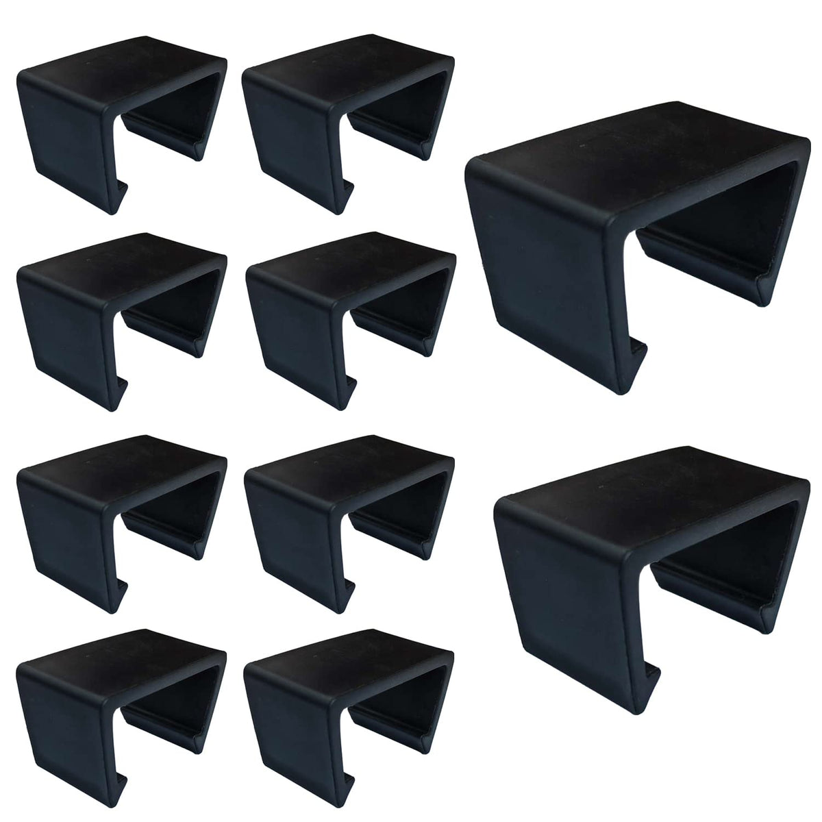 Patio Novagarden front view of clips joining a wicker sectional for stable seating
