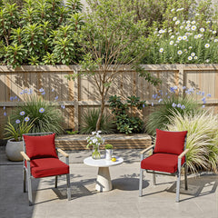 PatioGlow built-in ties and carry handle displayed to secure cushions and simplify moving