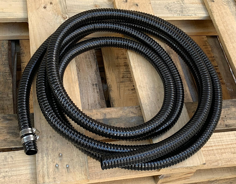PEISONGFEI hose next to ruler showing 10ft length and exact sizing for proper fit