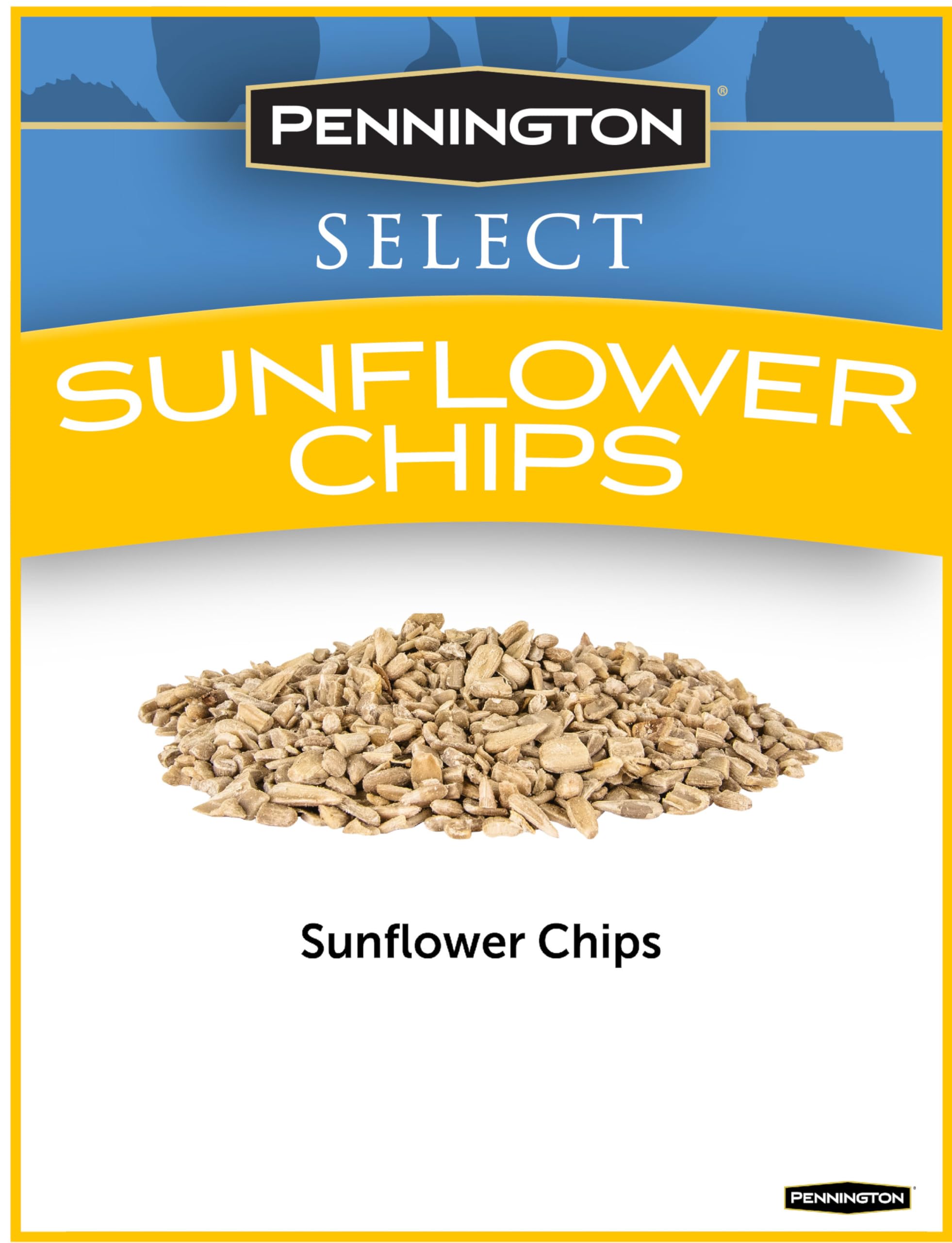 Pennington sunflower chips being poured into feeder with tidy flow