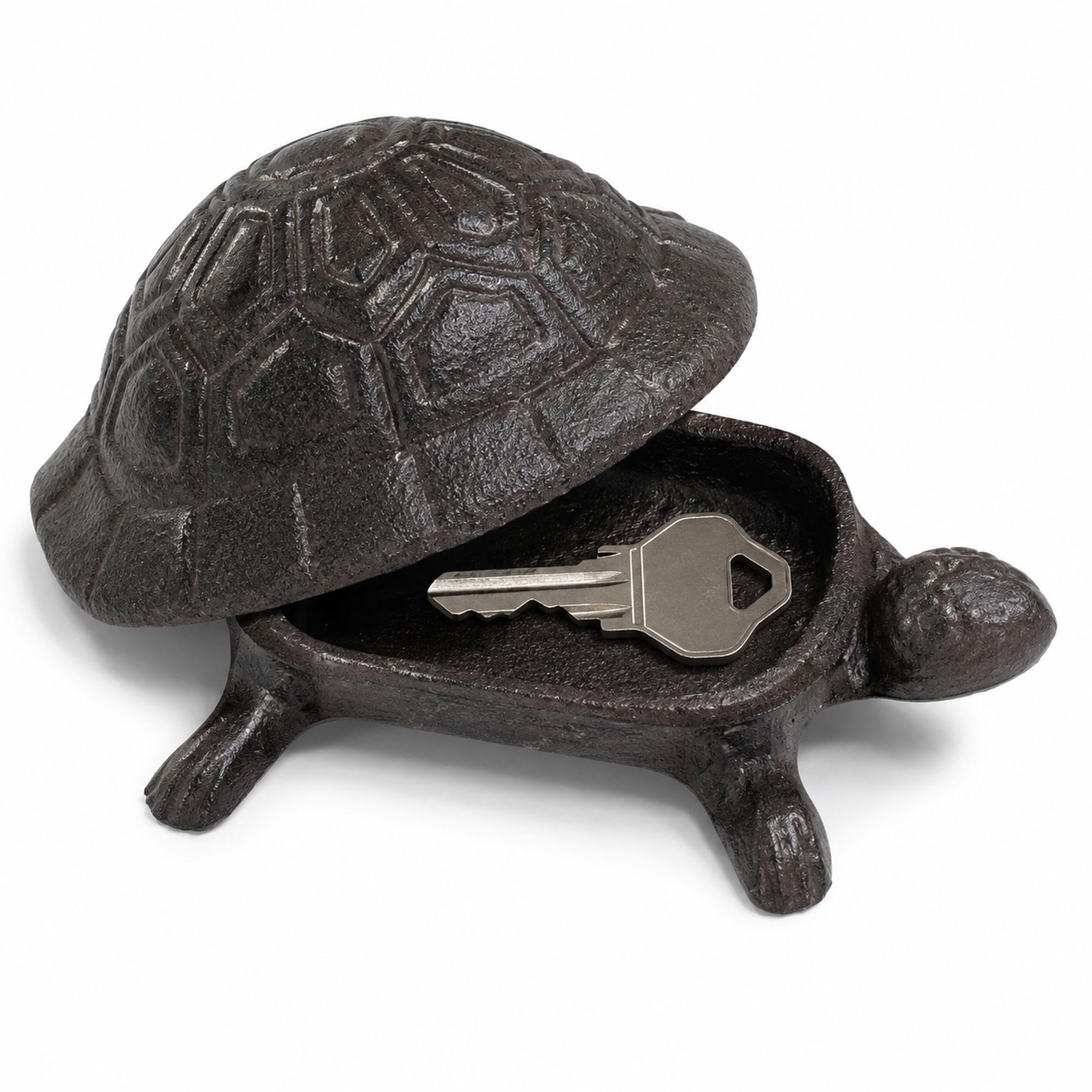 Pesilo turtle front view showing decorative detail and subtle concealment benefit