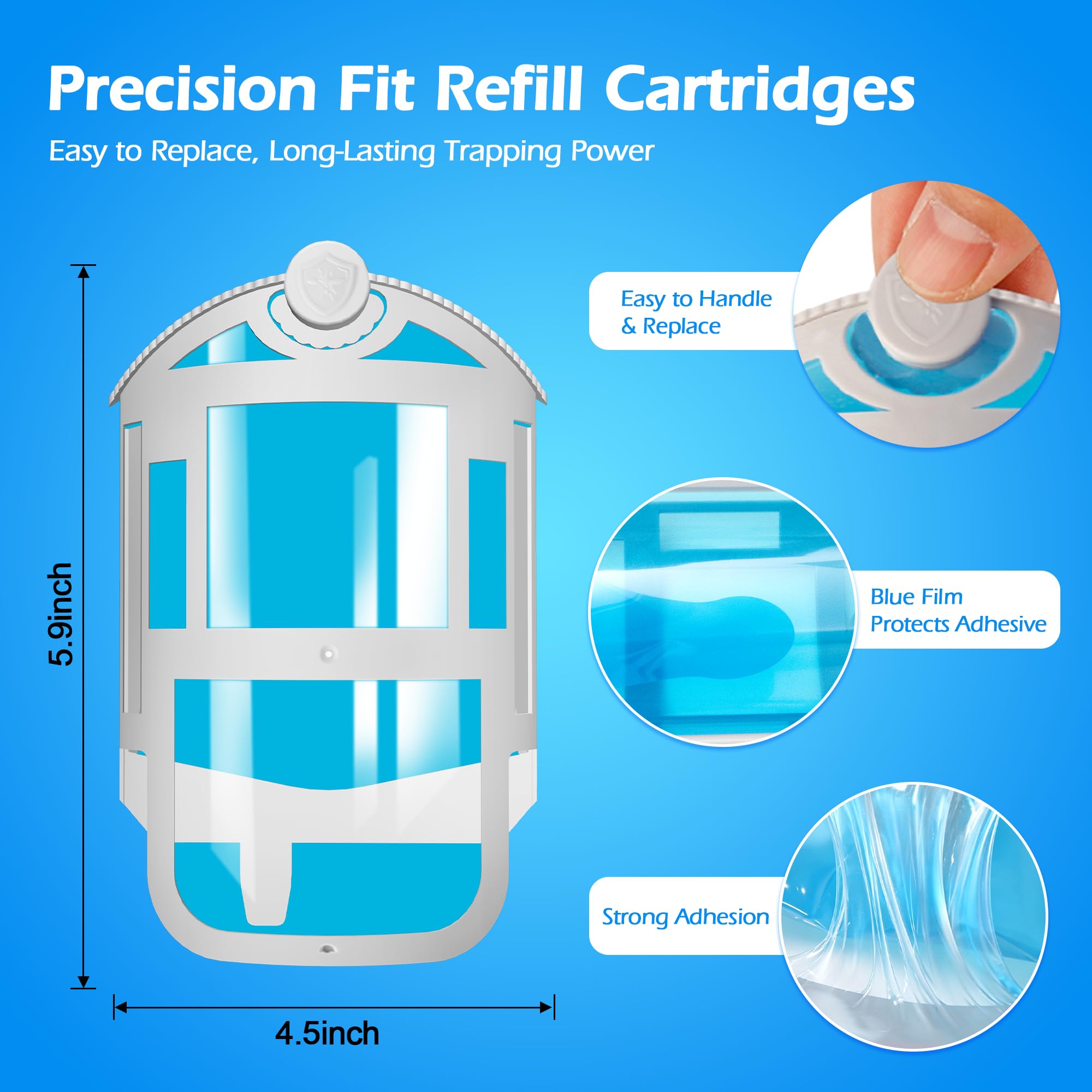 PESTCON replacement step image demonstrating quick peel-and-plug swap