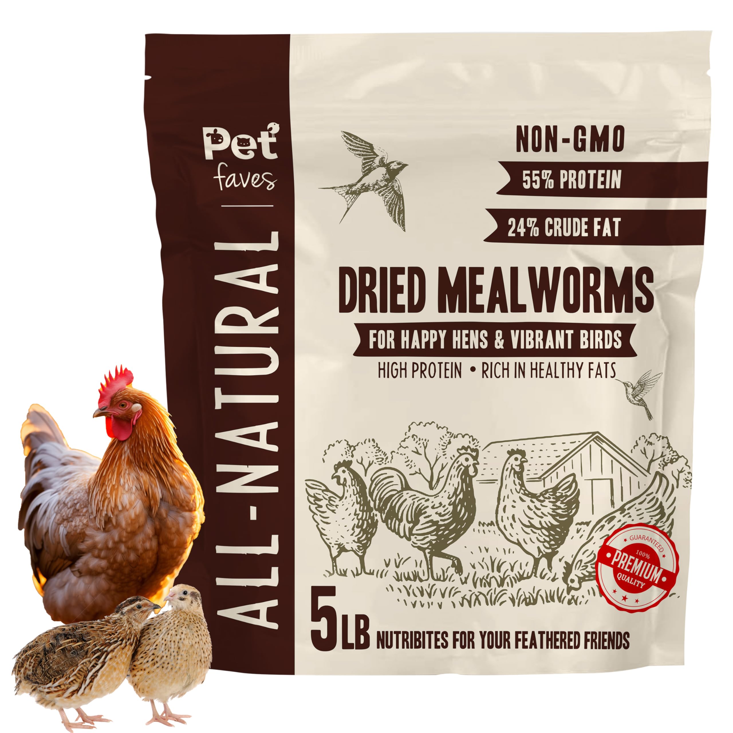 Pet Faves front packaging 5 lb bag showing brand and product benefits