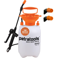 PetraTools HD101 front view showing tank and hose for easy carrying