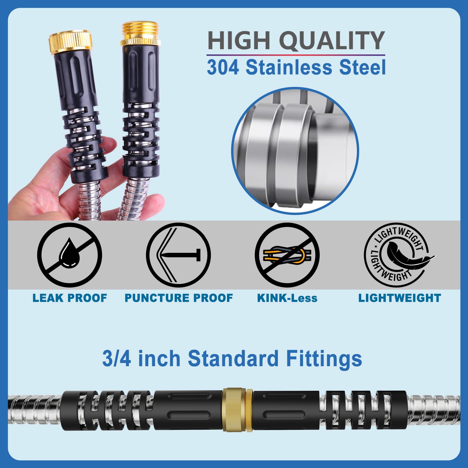 PETSWI hose hooked up to an RV water inlet for reliable campsite supply