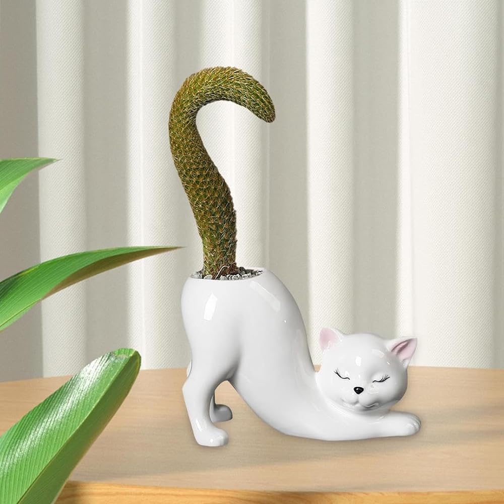 Picvelno planter next to coffee mug showing scale and space-saving benefit