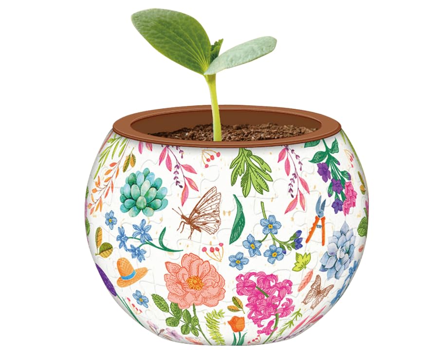 PieceRelax assembled planter side view highlighting finished shape