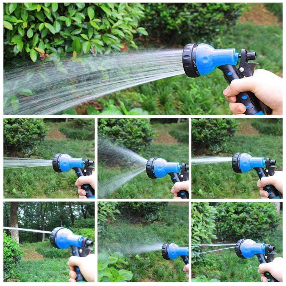 PiscatorZone hose in use watering garden plants for gentle, even coverage